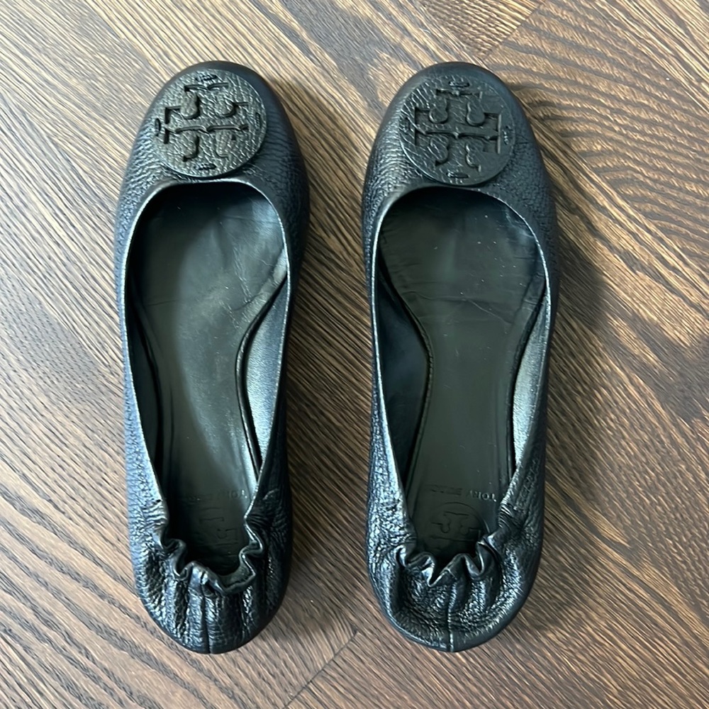 Tory Burch Black travel flats